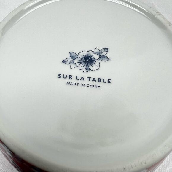 Sur La Table Bowls Pique-nique Floral Porcelain Set of 3 Soup Cereal Serving - Picture 7 of 10